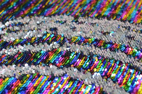 Rainbow Mesh Sequins Multicolored Sequin Fabric Flip Up Etsy