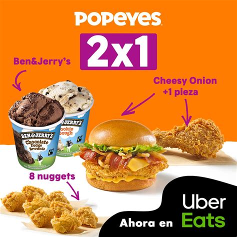 Popeyes 2x1 En Nuggets Cheesy Onion Y Más En Pedidos Por Uber Eats