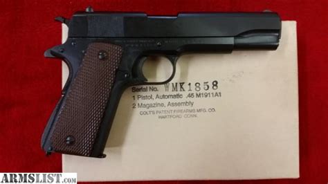 Armslist For Sale Nib Colt 1911a1 Ww2 Limited Reproduction 45 Acp