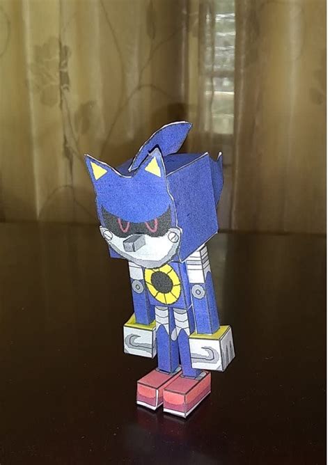 Pixel Papercraft Metal Sonic Papercraft Sonic The Hedhehog