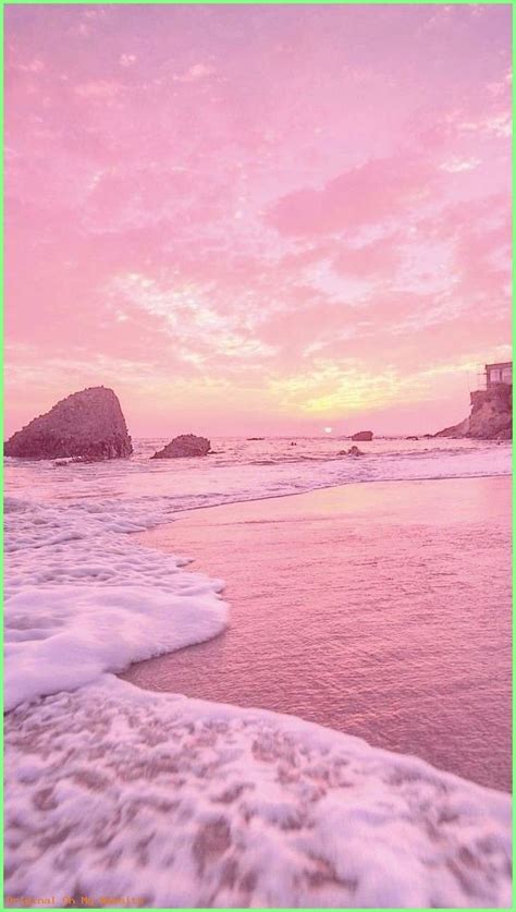 Aesthetic Pink Landscape Wallpapers Wallpaper Cave