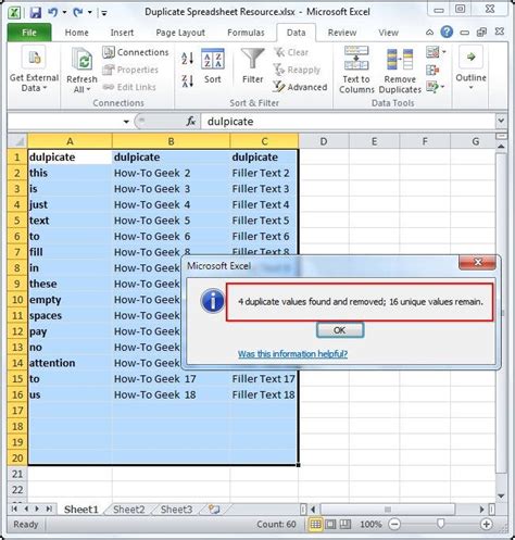 This method automatically assumes that there are headers in your table. How to Remove Duplicate Rows in Excel