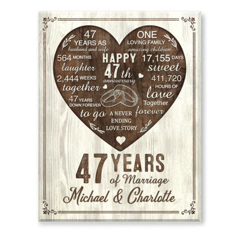 47th Year Anniversary T 47th Wedding Anniversary T For Husband