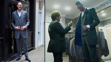 Britain S Tallest Man Fitted For First Suit Ahead Of Friend S Wedding YouTube