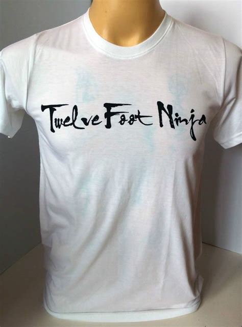 Twelve Foot Ninja Alternative Metal Rock Band White T Shirt Size M Handmade GraphicTee