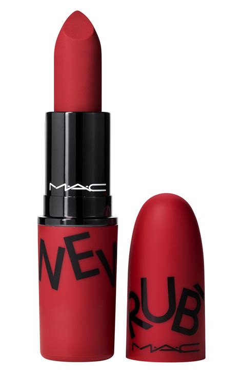 Mac Cosmetics Mac Ruby New Powder Kiss Lipstick Nordstrom Rossetti Mac Idee Per Il Trucco