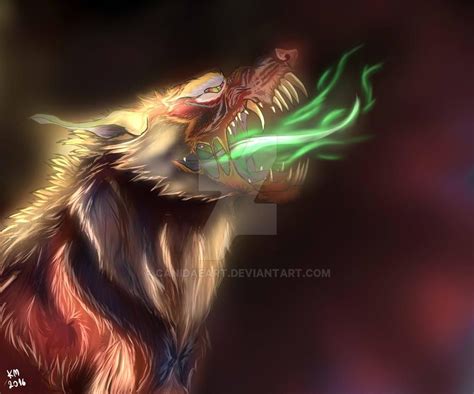 Demon Wolf By Canidaeart On Deviantart
