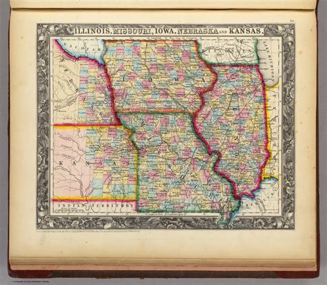 Illinois Missouri Iowa Nebraska And Kansas David Rumsey