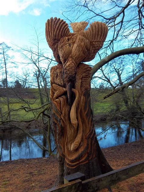 Unbelievably Mysterious Tree Sculptures Chain Saw Art I Like Birds