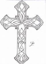 Cross Celtic Designs Coloring Tattoo Tattoos Crosses Adult Drawing Tribal Irish Deviantart Paula sketch template