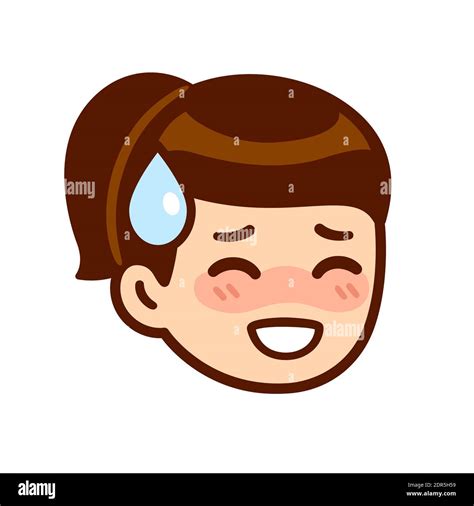 Blushing Embarrassed Stock Vector Images Alamy