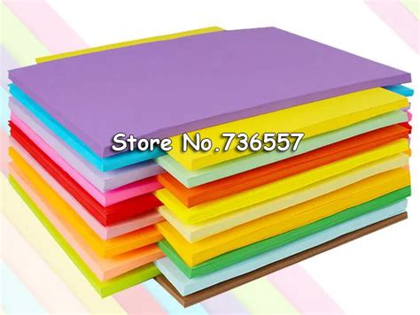 100pcs A4 80g Color Copy Paper Multicolor Available Children Handwork
