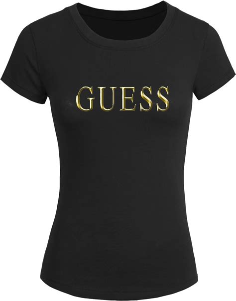 Guess Logo For Womens Printed Short Sleeve Tops T Shirts Amazon Ca Books