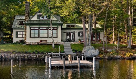 Lakeside Maine Cottage Lake Houses Exterior Cottage Exterior Lake