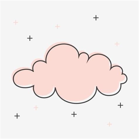 Pink Cute Cloud Clipart PNG dibujos Imágenes Prediseñadas De Nube