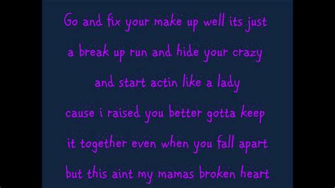 Mamas Broken Heart By Miranda Lambert Lyrics Youtube