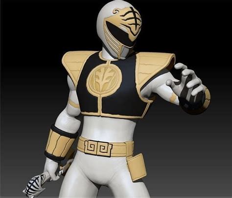 Tommy Oliver White Tiger Ranger Mighty Morphin Power Rangers 3d