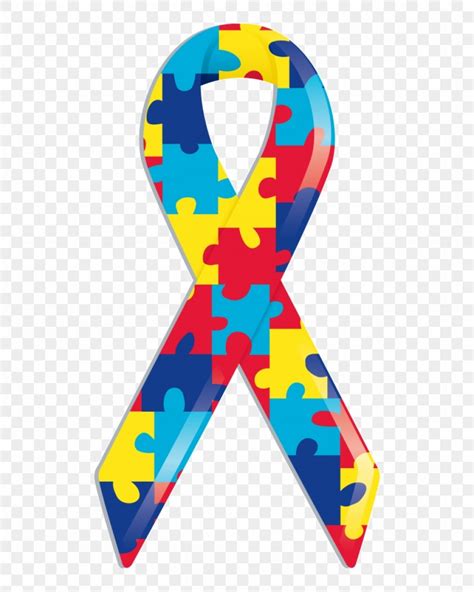 Autism Awareness Ribbon Vector At Collection Of