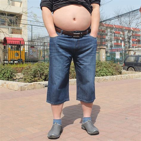 New Arrival 2015 Summer Mens Jeans Shorts Big Plus Size 36 46 Man