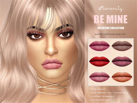 Matte Lipsticks Mini Kit By Serenity Cc At Tsr Sims 4 Updates