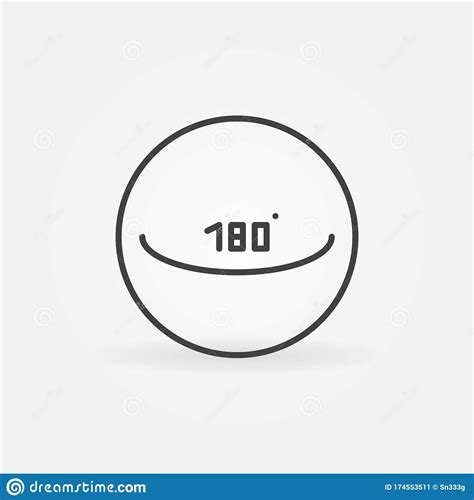 Circle With Degrees Marked Vector Illustration