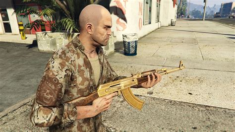 Ak47 Assaultrifle Gold Skin Gta5