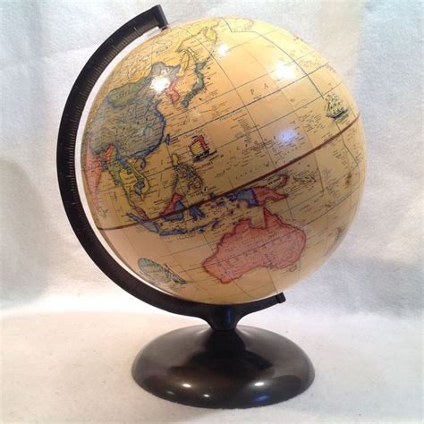 Vintage World Globe Rand Mcnally Terrestial 1972 1979 Topography 12