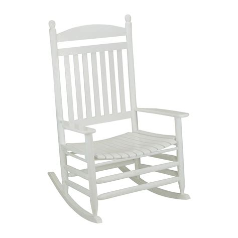 Rocking chair technology has expanded a fair piece since the days of whistler's mother. Hinkle Chair Company Bradley White Slat Jumbo Wood Outdoor ...
