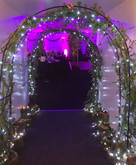 Handbuilt And Decorated Archways For Entrance Way To An Enchanted Ball