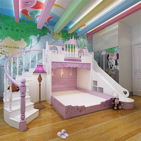 Cama Para Niños Cama Castillo De Princesa Juego De Muebles De