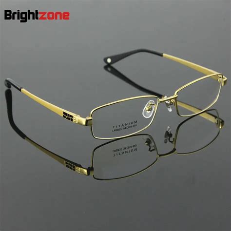 full rim pure titanium men s eyeglasses frame eyewear prescription glasses frame size 54 18 140