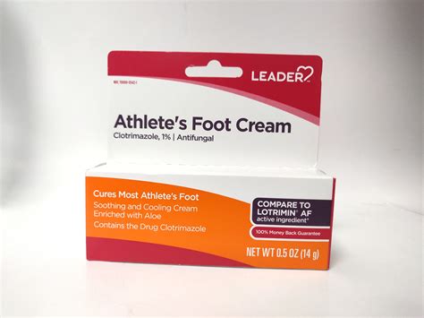 Leader Athletes Foot Cream Clotrimazole 1 Antifungal 05 Oz 14