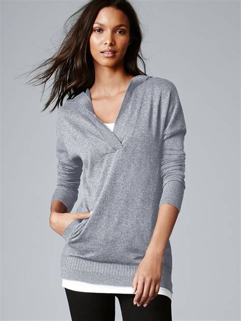 Hooded Tunic Sweater A Kiss Of Cashmere Victoria S Secret