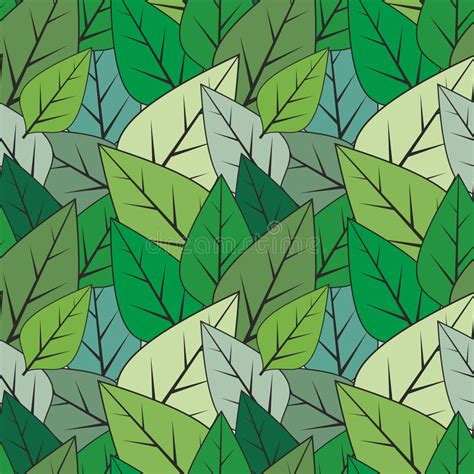 Leaf Pattern Seamless Stock Vector Illustration Of Green 5676956