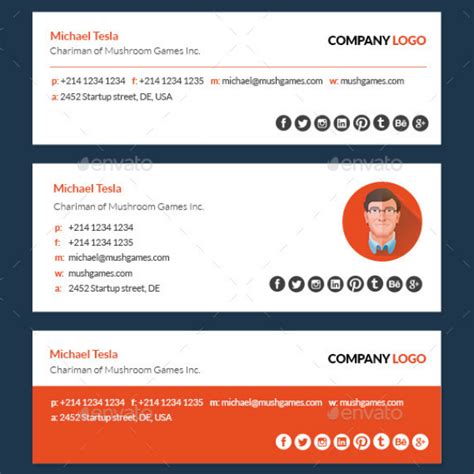 13+ Clean Email Signature Designs & Templates - PSD, AI | Free