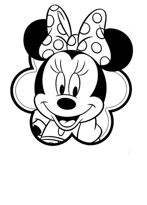 Linda Bebe Minnie Mouse Para Colorear Imprimir E Dibujar