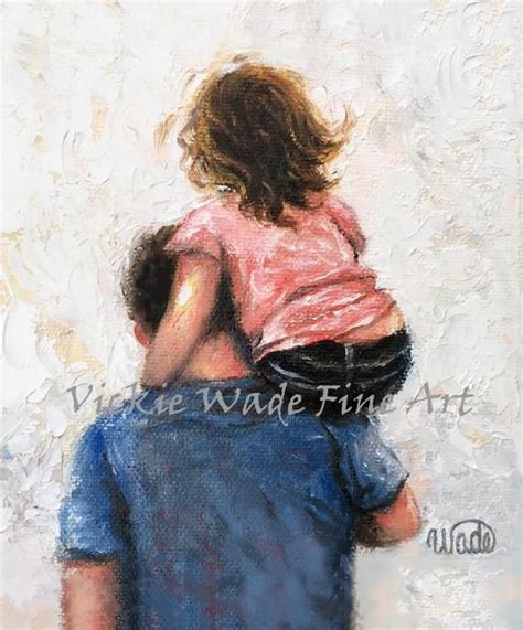 Father Daughter Art Print Dad Daughter Paintings Dad Etsy Dad Art