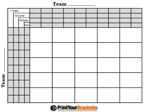 It was through college football play that american football rules first gained popularity in the united states. This site has great printable squares and brackets. | Superbowl squares, Football pool, Super ...