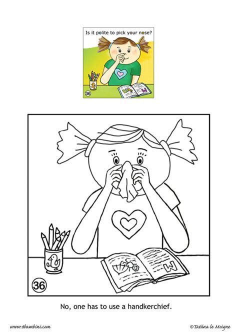 The good manners coloring pages can be used alone or as a companion to the good manners guide. good manners coloring sheet | Kerra