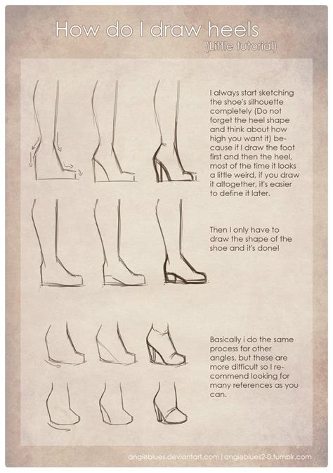 How Do I Draw Heels By Angieblues On Deviantart Drawing People Art