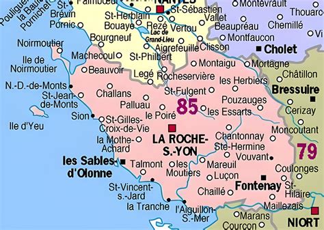 Carte De La Vendée Avec Toutes Les Communes