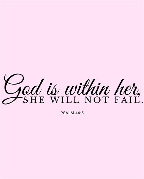 God Is Within Her She Will Not Fail Verse Printable Art Etsy