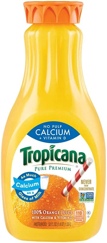 Tropicana Pure Premium No Pulp 100 Orange Juice With Calcium And Vitamin