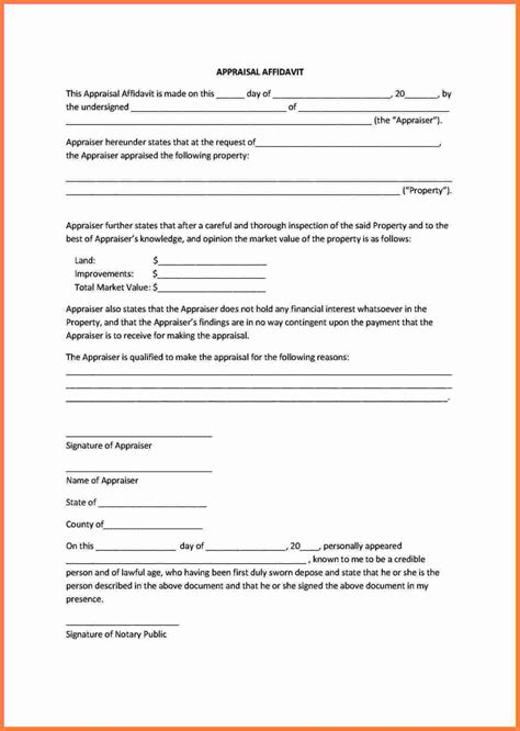 affidavit form marital settlements information