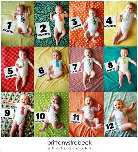 Para Los Cumple Mes Del Bebe Monthly Baby Photos Baby Month By Month