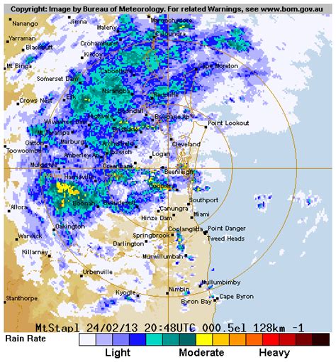 Radar over this kind of distance is done in ever increasing concentric circles. Brisbane River Floods 2011 - Greater Goodna Flood Group ...