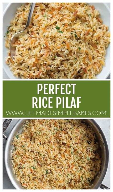 Perfect Rice Pilaf Recipe Rice Side Dish Recipes Rice Pilaf Rice