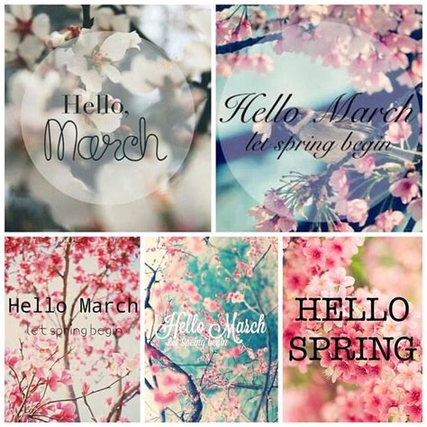 Hello March Welcome March Spring İlkbahar Mart Hello March