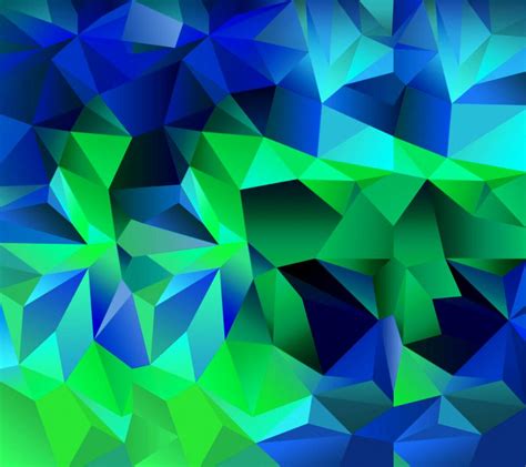 Galaxy S5 Hd Default Color Blue Green Wallpaper 3d And Abstract