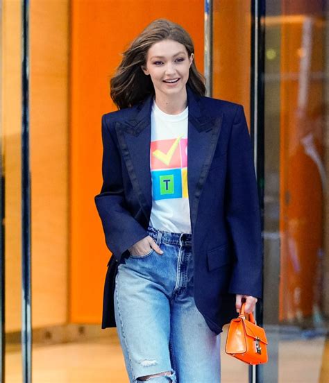 Gigi Hadid Vote T Shirt Popsugar Fashion Photo 17